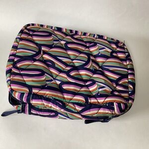 Vera Bradley Navy Quilted Essential Lay Flat Travel Organizer 11 x 8